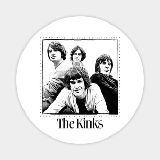 The Kinks  / Retro Style Fan Design Magnet